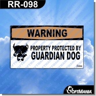 Read full article Premade Sign - PROPERTY PROTECTED BY GUARDIAN DOG