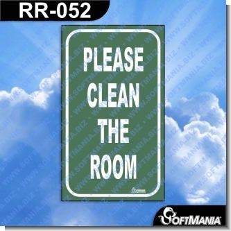 Read full article Premade Sign - PLEASE CLEAN THE ROOM