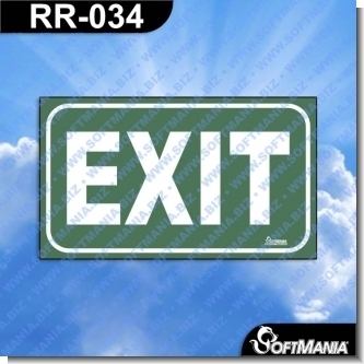 Read full article Premade Sign - EXIT