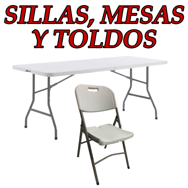 Necesita alquilar mesas, sillas y toldos?