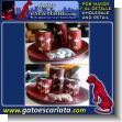 GE20110642: Candelero de Ceramica con Base y Tres Velas Medianas