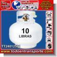 TT24012501: Cilindro Contenedor de Gas de Cocina Cargado - 10 Libras