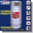 TT21042702G: Cilindro Contenedor de Gas Tipo Ms 45 Libras Forklift Cargado