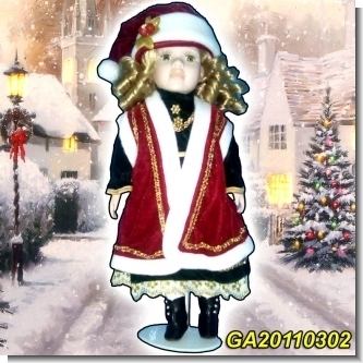 Read full article BEAUTIFUL CLASSIC COLLECTIBLE CHRISTMAS PORCELAIN DOLL