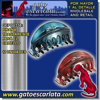 Read full article TRANSPARENT HAIR PIRANHAS - 12 UNITS
