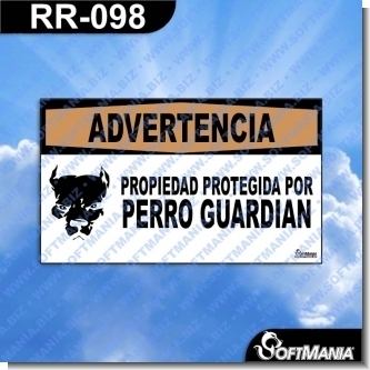 Lee el articulo completo Rotulo Prefabricado - PROPIEDAD PROTEGIDA POR PERRO GUARDIAN
