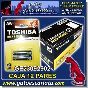 Read full article BATTERIES HIGH POWER TYPE AAA BRAND TOSHIBA BOX OF 12 PAIRS