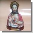 GE20110621: Estatua de Ceramica del Corazon de Jesus 19 Centimetros