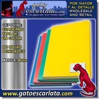 Read full article NOTEBOOK ONE COLOR COVER 100 SHEETS - 8 UNITS Read full article NOTEBOOK ONE COLOR COVER 100 SHEETS - 8 UNITS