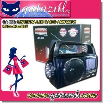 Lee el articulo completo LINTERNA RECARGABLE LED CON RADIO AM/FM/SW Lee el articulo completo LINTERNA RECARGABLE LED CON RADIO AM/FM/SW
