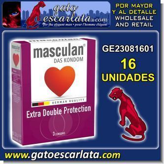 Read full article MALE CONDOM BRAND MASCULAN, EXTRA DOBLE PROTECTION - 16 UNITS