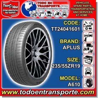 LLANTA RADIAL PARA VEHICULO  SUV  MARCA APLUS MEDIDA 235/55ZR19 MODELO A610