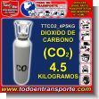 TTCO2_4P5KG: Cilindro de Gas de Rotacion Dioxido de Carbono (co2) de 4.5 Kilogramos con Recarga Incluida