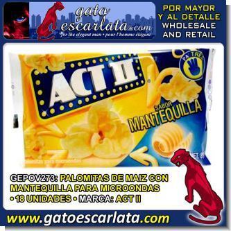 Read full article MICROWAVE POPCORN WITH BUTTER BRAND ACT II - 18 UNITS Read full article MICROWAVE POPCORN WITH BUTTER BRAND ACT II - 18 UNITS