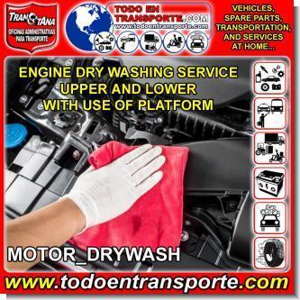 MOTOR_DRYWASH:    ENGINE DRY WASHING SERVICE UPPER AND LOWER WITH USE OF PLATFORM