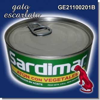 Read full article CANNED TUNA WITH VEGETABLES BRAND SARDIMAR MEDIUM CAN 140 GRAMS - 12 UNITS