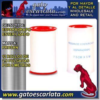 Read full article STERILIZED STICKING TAPE BRAND PROSAN - 12 ROLLS OF 2.5 INCHES BY 5 METERS