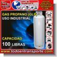 PROPANE_GLP_100: Refill for Industrial Use Propane Gas (lpg) - 100 Pounds Cylinder